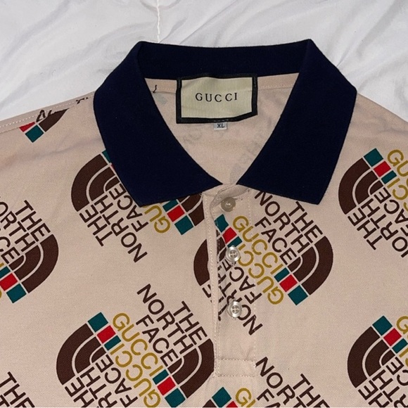 Gucci Other - Gucci x The North Face Logo Print Polo Shirt
